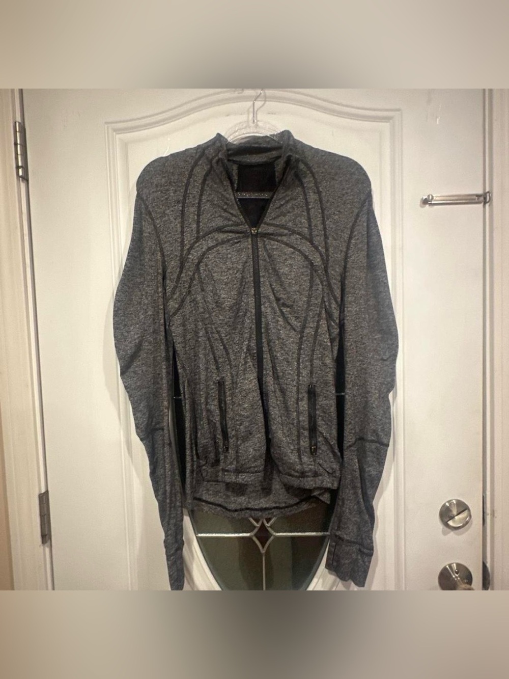 Lululemon Grey Heather Zip Up Women’s Jacket Size XL